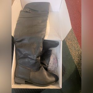 Faux leather knee high boots size 11